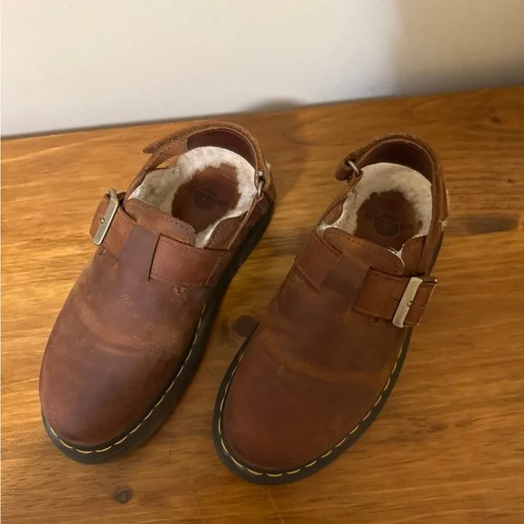 Dr. Martens Brown Leather Jorge II Mules - Picture 6 of 6